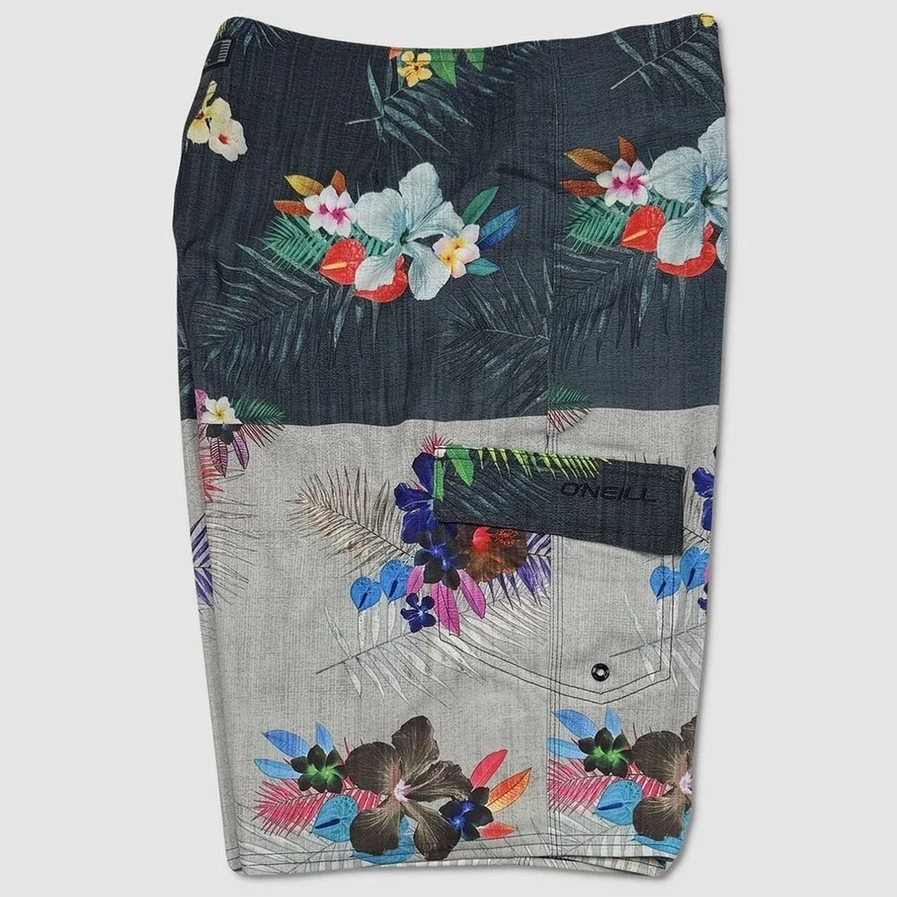 O'Neill Catalina Board Shorts - NWT Mens Size 33 Grey / Charcoal - #46453-B1